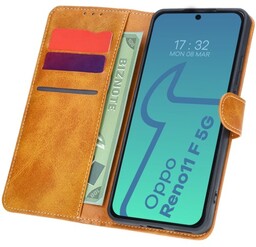 Bizon Etui z klapką Case Pocket do Oppo Reno11 F 5G, brązowe