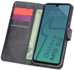 Bizon Etui z klapką Case Pocket do Galaxy M15 5G, czarne