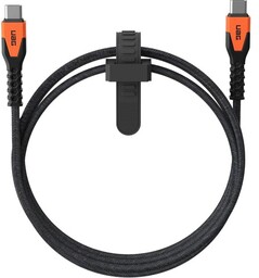 Urban Armor Gear Kabel do ładowania / transmisji danych UAG Rugged Cable USB-C, 60W, 1.5m, czarno-pomarańczowy