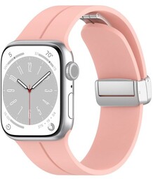 Bizon Silikonowy pasek Strap Watch Silicone do Apple Watch 38/40/41/42mm, różowy