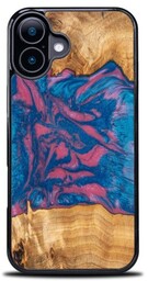 Bewood Drewniane etui do iPhone 16, Unique Neons Vegas