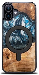 Bewood Drewniane etui do iPhone 16, Unique Planets Ziemia do MagSafe