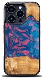 Bewood Drewniane etui do iPhone 16 Pro, Unique Neons Vegas