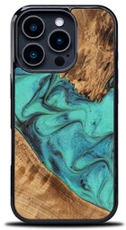 Bewood Drewniane etui do iPhone 16 Pro, Unique Turquoise