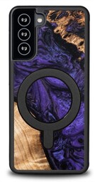 Bewood Drewniane etui Unique - Violet do MagSafe do Galaxy S21 FE