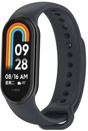 Bizon Silikonowy pasek Strap Watch Silicone do Xiaomi Smart Band 9 / 9 NFC / 8, ciemnoszary