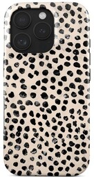 Burga Etui Almond Latte Tough Magnetic do iPhone 16 Pro Max, beżowe z czarnymi kropkami