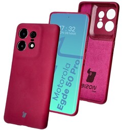 Bizon Silikonowe etui Soft Case do Motorola Edge 50 Pro, ciemnofioletowe