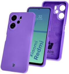 Bizon Silikonowe etui Soft Case do Xiaomi Redmi 13C 4G / Xiaomi Redmi 13C 5G / Xiaomi Poco C65, fioletowe