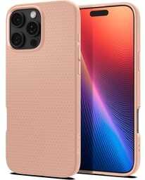 Spigen Etui Liquid Air do iPhone 16 Pro, różowe