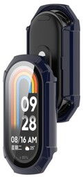 Bizon Etui ze szkłem do zegarka Case+Glass Watch do Xiaomi Smart Band 9, niebieski
