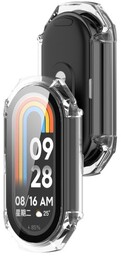 Bizon Etui ze szkłem do zegarka Case+Glass Watch do Xiaomi Smart Band 9, przeźroczysty