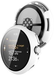 Bizon Etui ze szkłem do zegarka Case+Glass Watch do Google Pixel Watch 3 41mm, białe