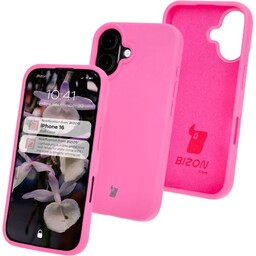 Bizon Silikonowe etui Soft Case do iPhone 16, fuksja