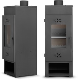 Piec piecyk kominek koza MATYLDA szamotowy polski 8 kW EKOPROJEKT 2022