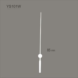 Wskazówka sekundnika 85mm biała/YS101