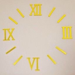 Komplet cyfr rzymskich 50mm /złoty