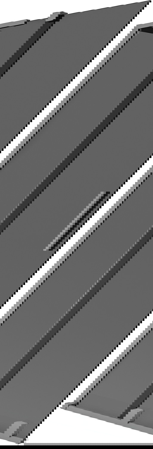 Mexen Velar L parawan nawannowy 2-skrzydłowy rozsuwany 80 x 150 cm, grafit, gun metal - 896-080-003-41-95