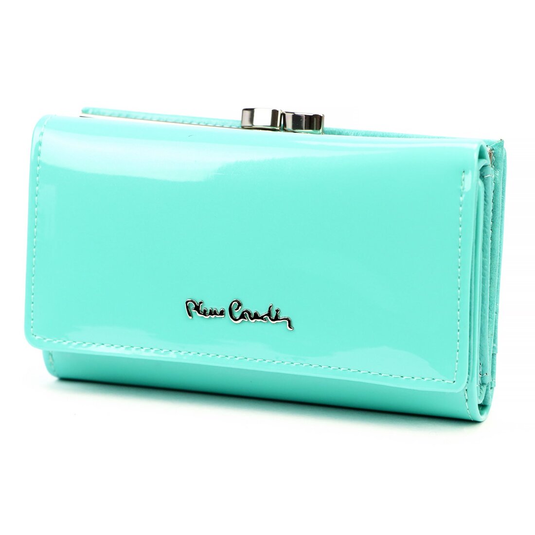 sk�ra naturalna + Damski portfel ze sk�ry ekologicznej Pierre Cardin 07 SHINY 108