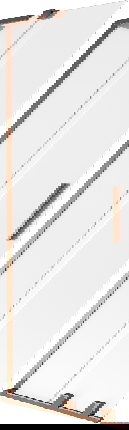 Mexen Velar L parawan nawannowy 2-skrzydłowy rozsuwany 70 x 150 cm, szron, różowe złoto - 896-070-003-31-60