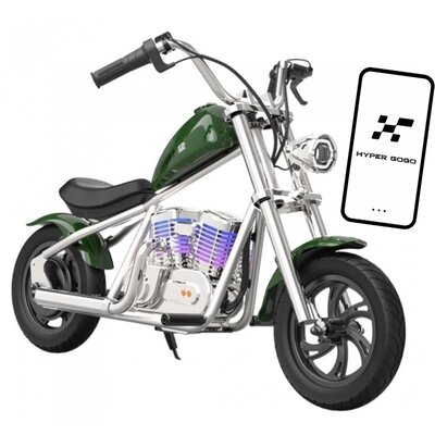 Cruiser 12 Plus Motocykl elektryczny z aplikacją - zielony Hyper Gogo