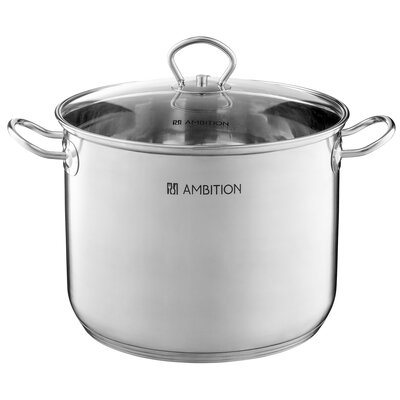 AMBITION Garnek wysoki ze szklaną pokrywą 6,8 L ACERO (60815)