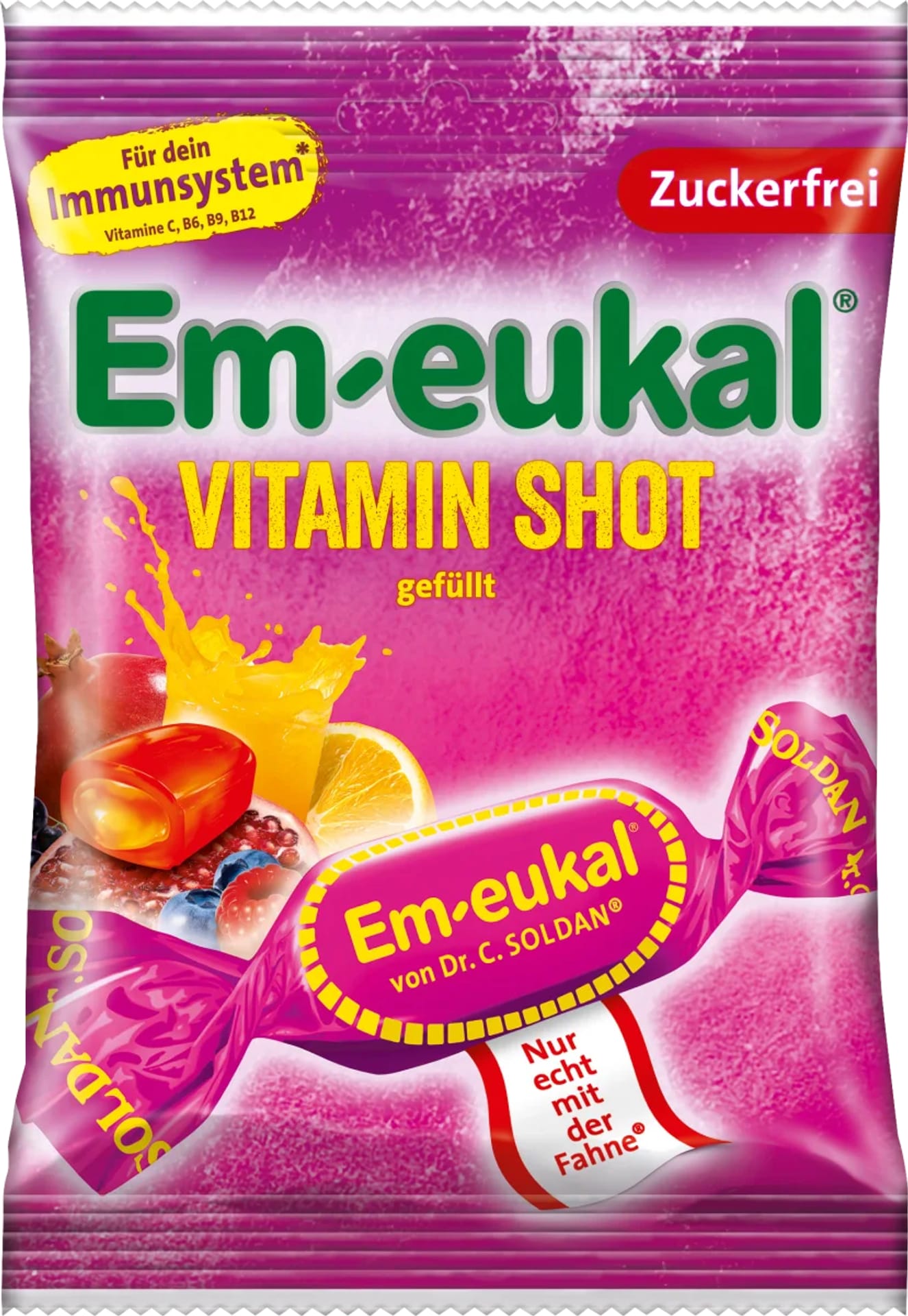 Em-eukal Vitamin Shot Cukierki bez Cukru 75 g