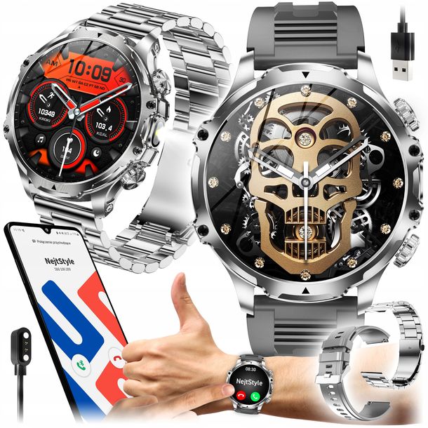 Zegarek Męski Smartwatch Menu Pl Rozmowy Smart Watch Wodoodporny 700 Mah