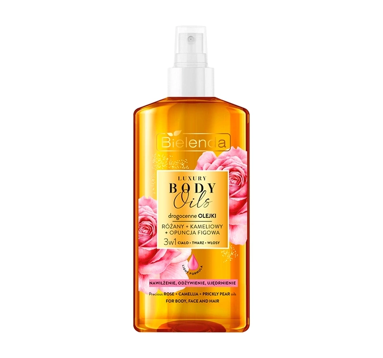 Bielenda Luxury Body Oils drogocenny olejek 3w1 Różany, Kameliowy, Opuncja Figowa 150 ml