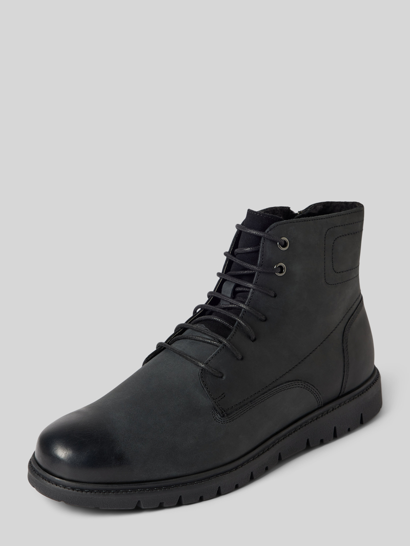 Buty skórzane z ozdobnymi szwami model ‘GHIACCIAIOD’
