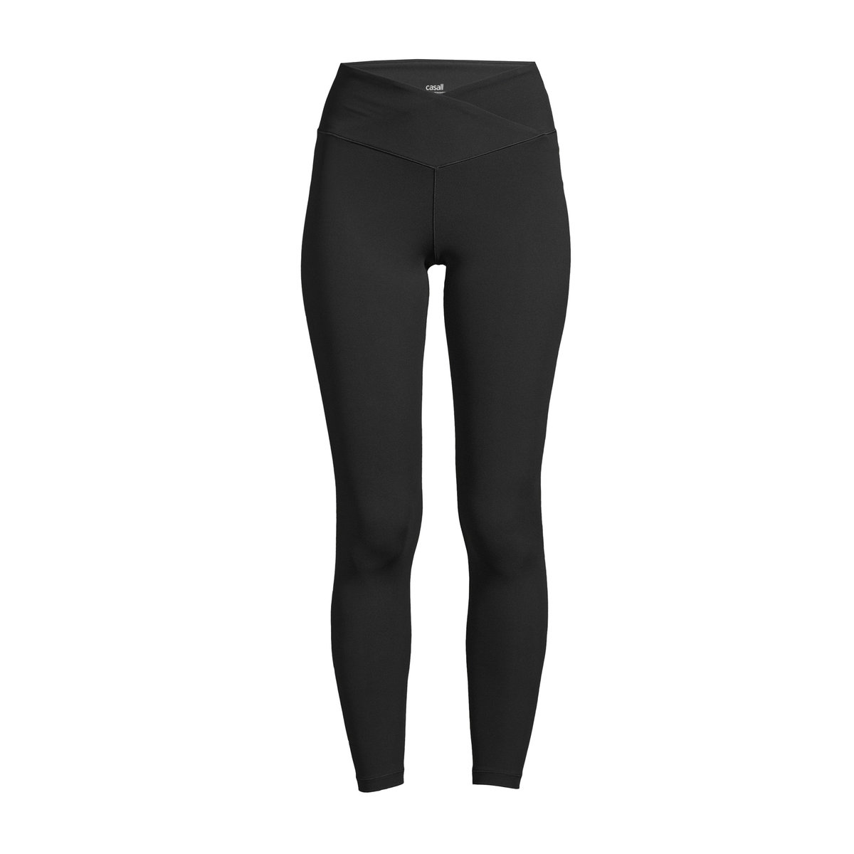 Legginsy treningowe damskie Casall Overlap High Waist czarne 22500 38