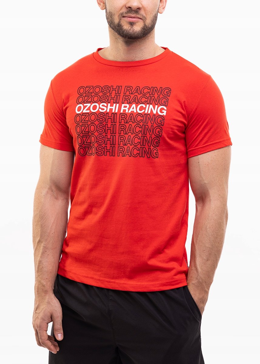 Ozoshi koszulka męska t-shirt bluzka sportowa wygodna bawełna roz. S