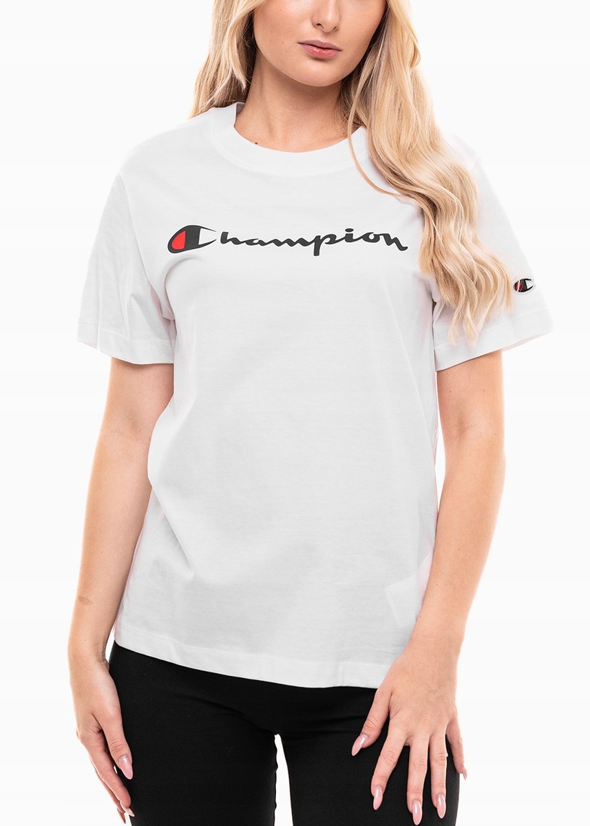 Champion koszulka damska t-shirt bluzka sportowa wygodna bawełniana r. M