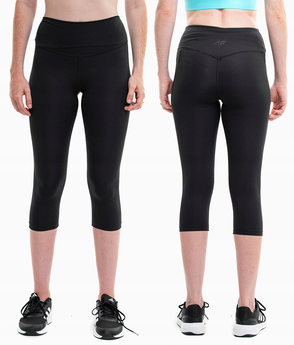 4F legginsy damskie sportowe fitness leginsy wysoki stan roz. XS