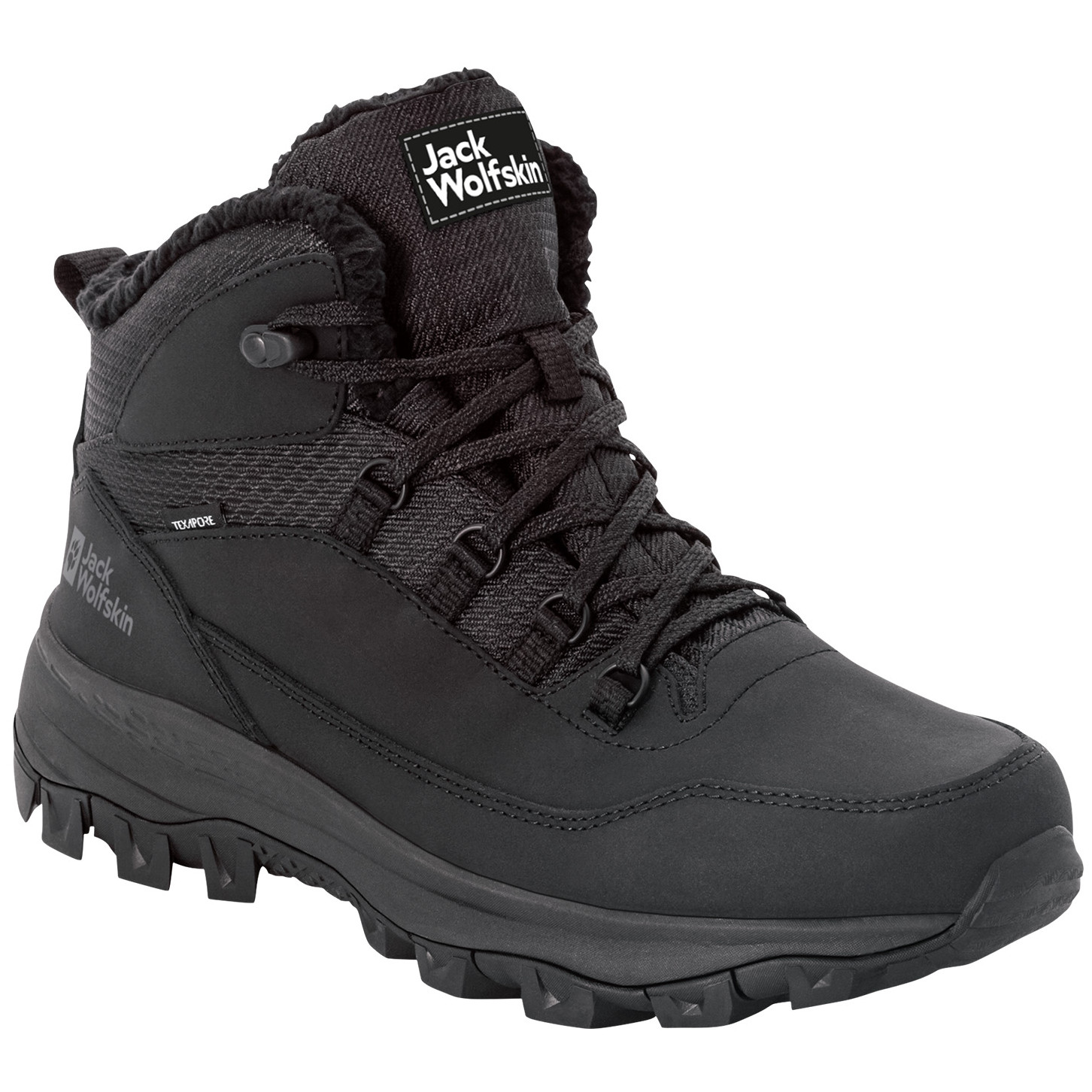 Męskie buty zimowe Jack Wolfskin Everquest Texapore Mid Rozmiar butów (UE): 44 / Kolor: czarny
