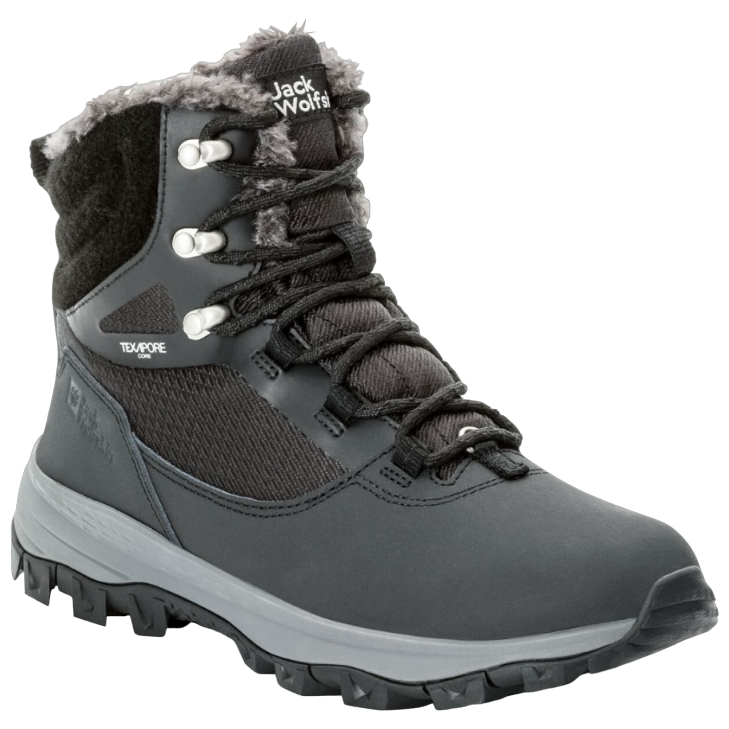 Buty zimowe damskie Jack Wolfskin Everquest Texapore High W 2023 Rozmiar butów (UE): 40 / Kolor: czarny