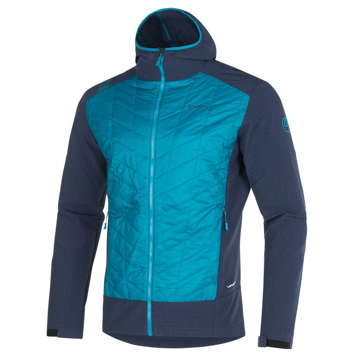Kurtka męska La Sportiva Kap Hybrid Hoody M Rozmiar: XL / Kolor: pomarańczowy/niebieski