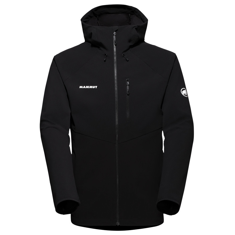 Męska kurtka softshellowa Mammut Ultimate Comfort SO Hooded Jacket Men Rozmiar: XXL / Kolor: czarny