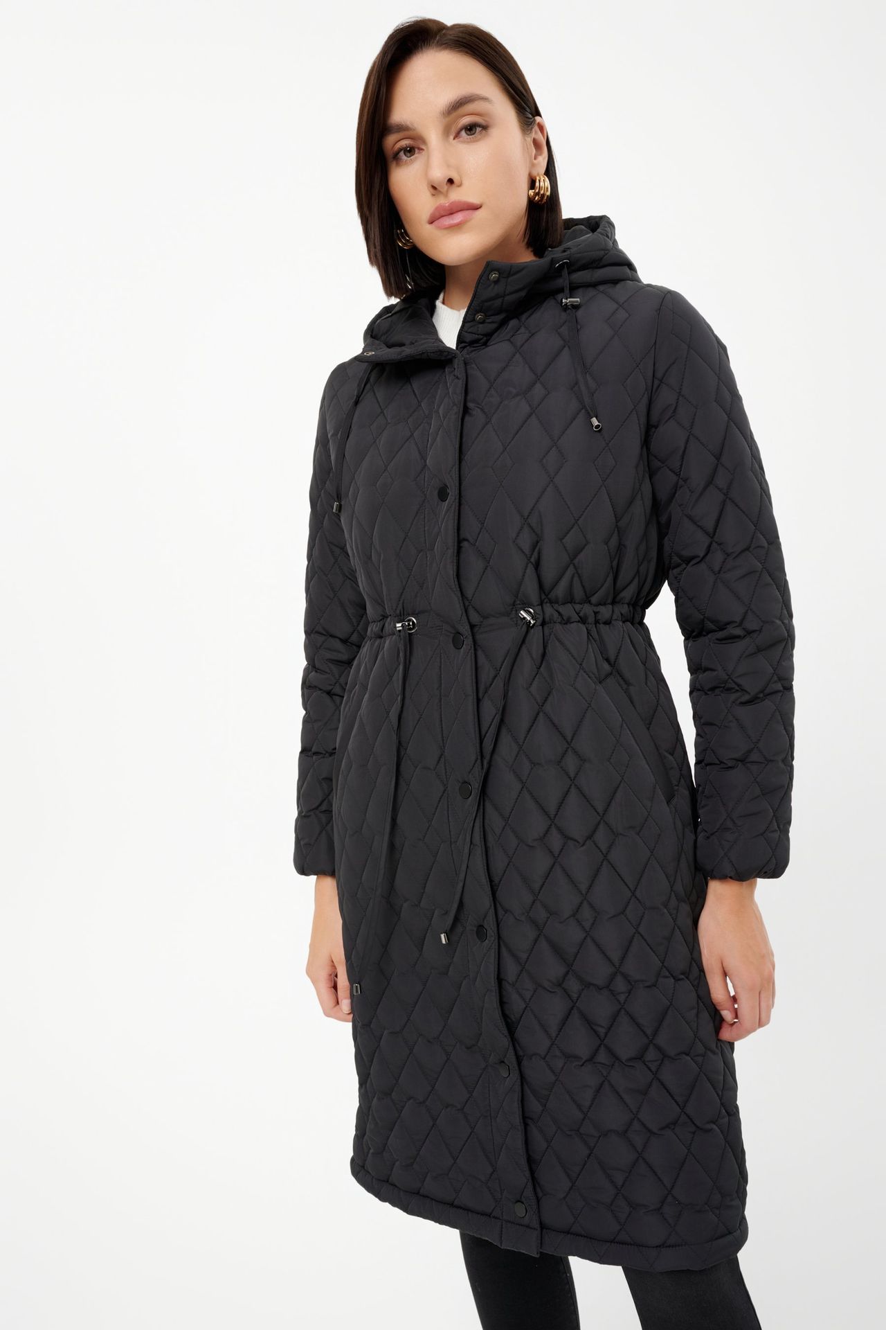 Czarna parka z pikowaniem - Greenpoint