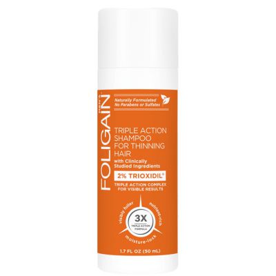 Foligain Szampon na Porost Włosów 2% Trioxidil, Przeciw Wypadaniu Włosów dla Mężczyzn 50ml