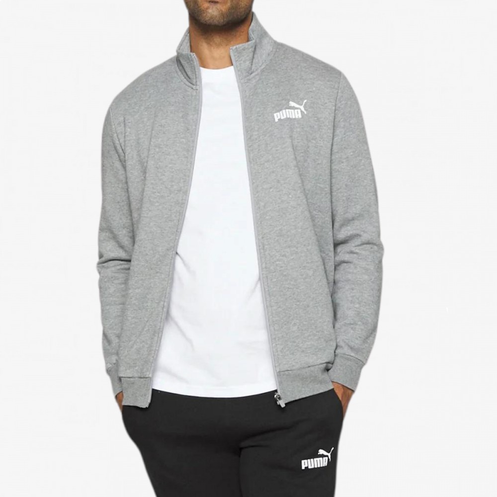 Bluza Dresowa Męska Puma Rozpinana na stójce Bawełniana Szara 679632-04