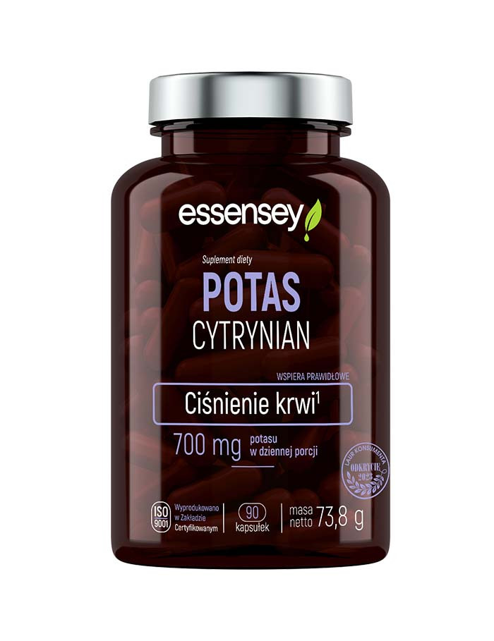 Potas Cytrynian 90Kaps.