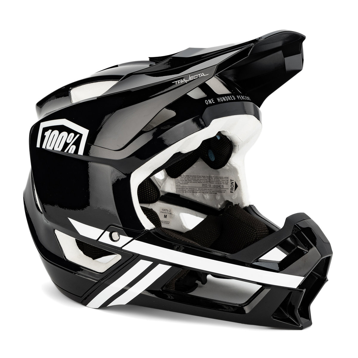 Kask rowerowy męski 100% Trajecta czarny Kask 100%