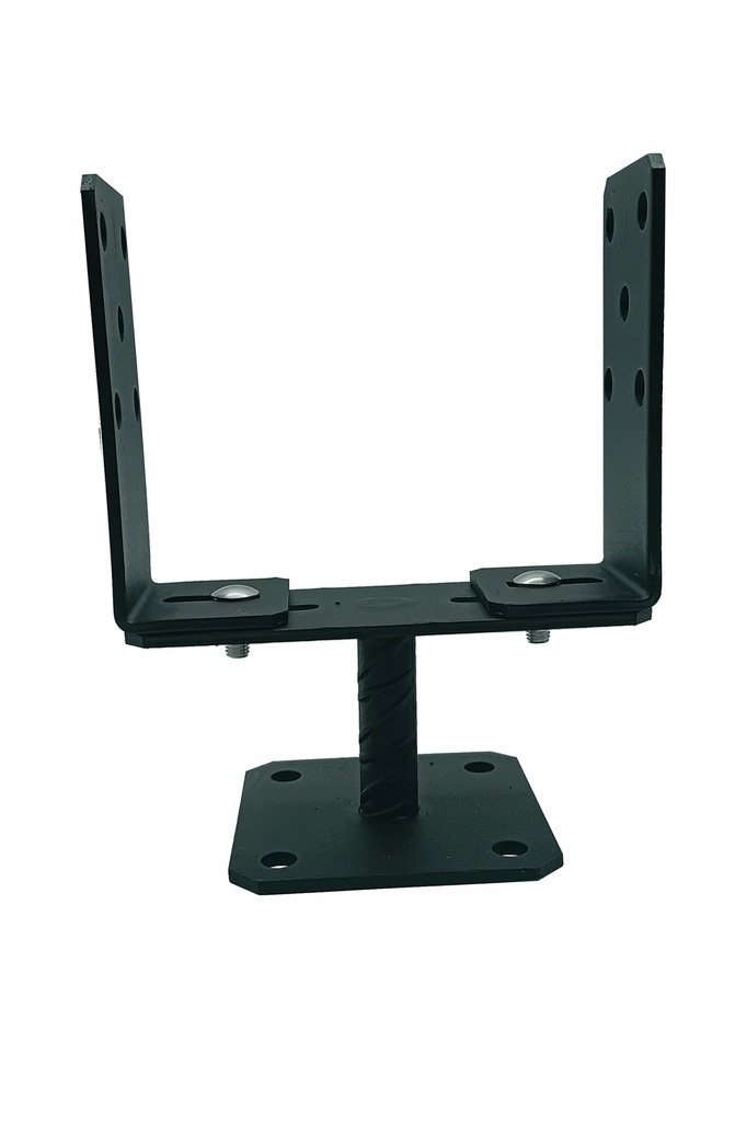 Podstawa słupa regulowana 60-200 200x136mm czarna