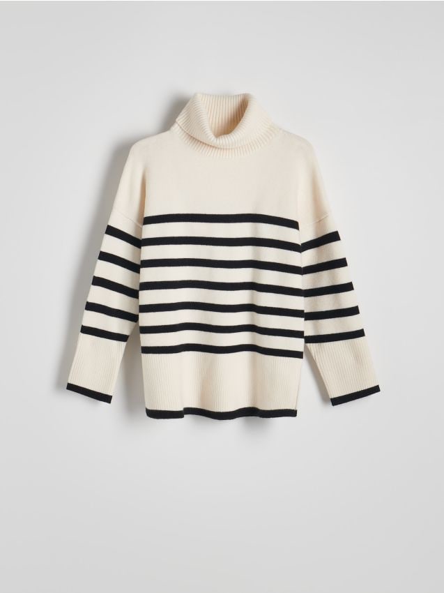 Reserved - Sweter z golfem - wielobarwny