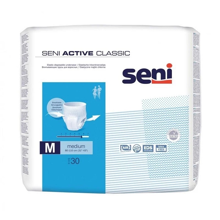 TZMO S.A. 4x Seni Active Classic M 30szt + Preparat usuwający plamy moczu taniej