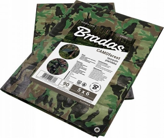 Plandeka Bradas Plandeka kamuflażowa moro CAMOforest 4 x 5m 90 g.