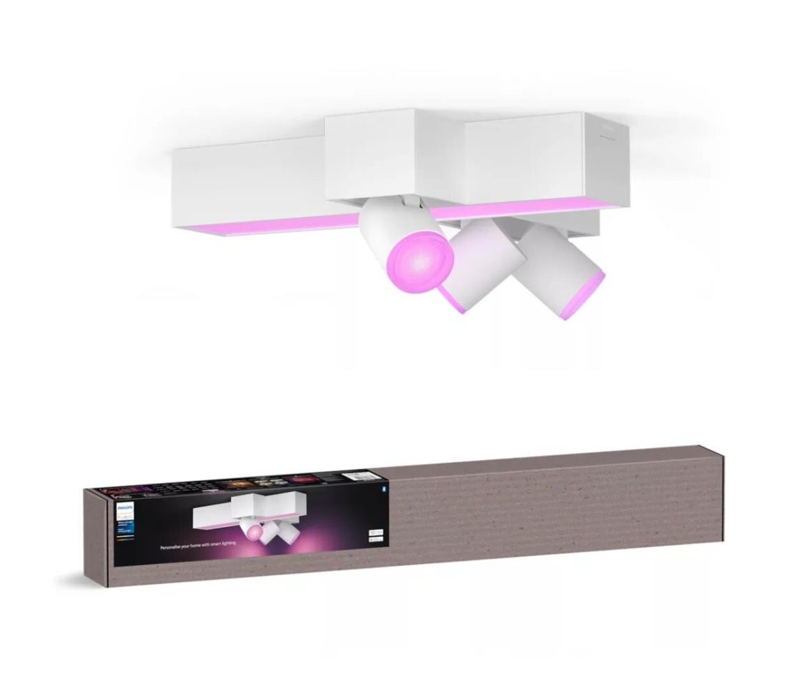 Philips-LED RGBW Oświetlenie punktowe ściemnialne Hue CENTRIS 3xGU10/4,2W + LED/11W