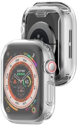Bizon Etui z osłoną ekranu Case Watch Felipe do Apple Watch 10 (42mm), przezroczyste