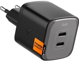 Spigen Ładowarka sieciowa ArcStation Pro GaN 2x USB-C 45W PD 3.0, PPS, SFC, czarna